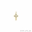 1-1/8 Inch 14KT Gold Celtic Claddagh Cross Pendant