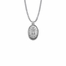 1-1/8 Inch Pewter Antiqued Oval Miraculous Medal