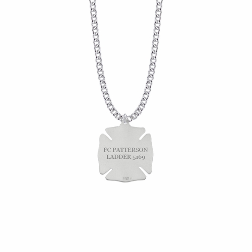 1-1/8 Sterling Silver St. Florian Shield Medal, Patron Saint of Firefighters