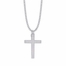 1-11/16 Inch Sterling Silver Our Father Crucifix Necklace