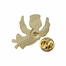 1/2 x 1/2 Inch Gold Engraved Angel Girl Lapel Pin