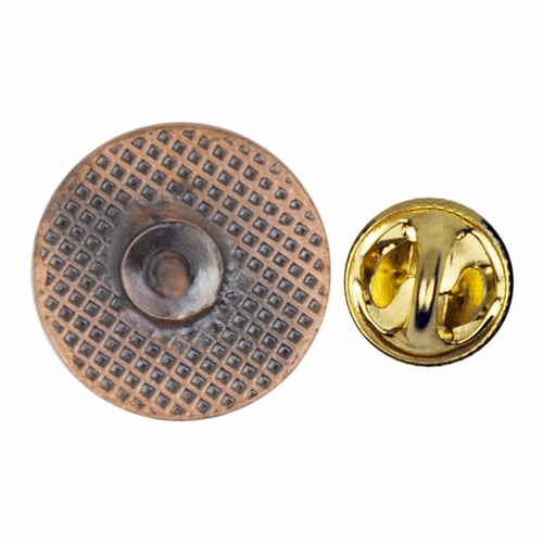 1/2 x 1/2 Round Antiqued Bronze Reconciliation Lapel pin