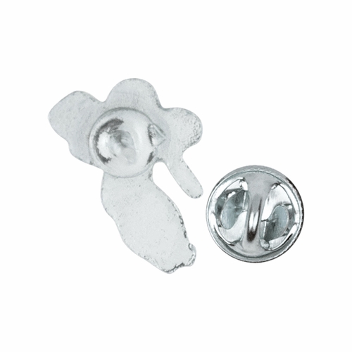 1/2 x 3/8 Inch Silver Angel on Shoulder Lapel Pin