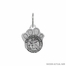 1-3/4 Inch Pewter Paw and St. Francis Pet Medal