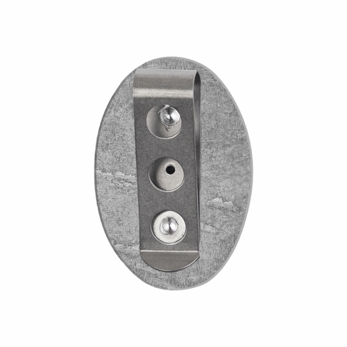 1-3/8 x 1-1/8 Inch Fine Pewter Oval St. Christopher, Patron Saint of Travelers Visor Clip