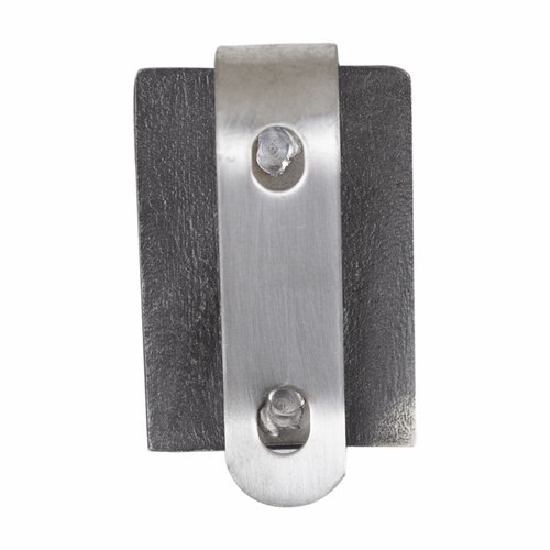 1-5/8 Inch Fine Pewter Footprints in the Sand Faith Visor Clip