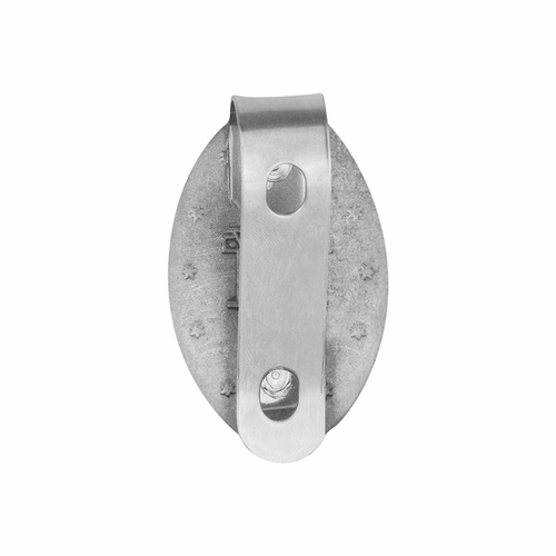 1-5/8 Inch Oval Antiqued Fine Pewter Miraculous Visor Clip