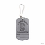 1-5/8 Inch Pewter Boxer and St. Francis Dog Tag