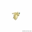 1 Inch Gold Celtic Guardian Angel Lapel Pin