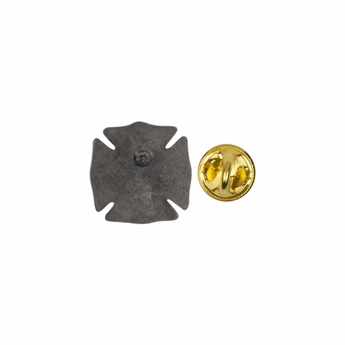 1 x 1 Inch Pewter Shield St. Florian, Patron Saint of Firefighters Pin