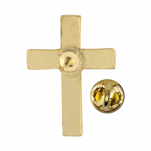 1 x 11/16 Inch Gold and Enameled I Love Jesus/Jesus Loves Me Lapel Pin