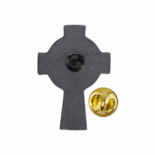 1 x 5/8  Inch Pewter Celtic Crucifix Pin