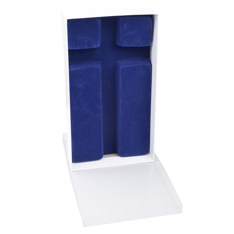 10 Inch Beveled and Stained Wood Wall Cross