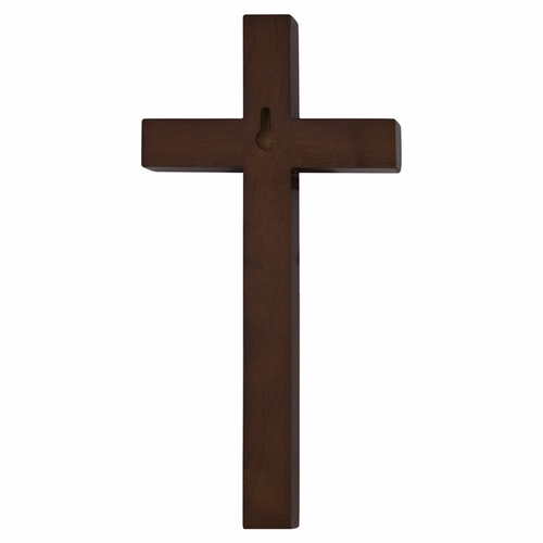10 Inch Beveled and Stained Wood Wall Cross