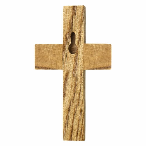 10 Inch Personalized Baptism Baby Girl Maple Wood and Brass Wall Cross
