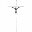 10 Inch Silver Plated Metal Wall Crucifix