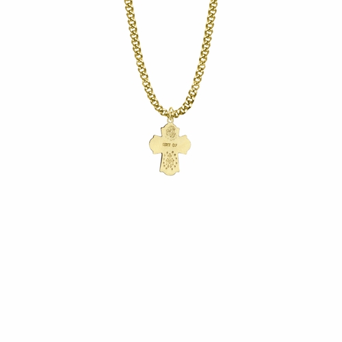 11/16 Inch 10KT Gold Filled Engraved Five Way Medal