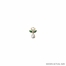 11/16 x 7/16 Gold Plated Inch May Emerald Birthstone Angel Lapel Pin