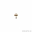 11/16 x 7/16 Gold Plated Inch November Topaz Birthstone Angel Lapel Pin