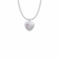 13/16 Inch Sterling Silver Grandma Pink CZ Stone Cross and Heart Medal