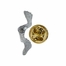 13/16 x 1/4 Inch Pewter Footprints Lapel Pin