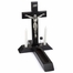 13 Inch Black Stained Wood Crucifix Sick Call Set with Pewter Corpus