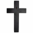 13 Inch Black Stained Wood Crucifix Sick Call Set with Pewter Corpus