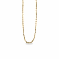 15 Inch Gold Plated Cable Necklace Chain