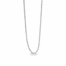 16 Inch Stainless Steel Rhodium Plated Cable Necklace Chain Carded