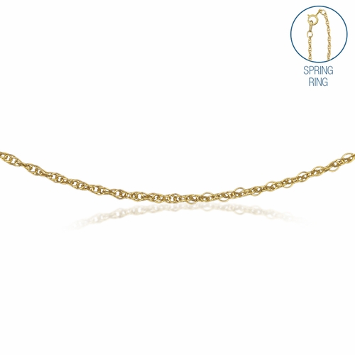 18 Inch Gold Filled Rope Necklace Chain