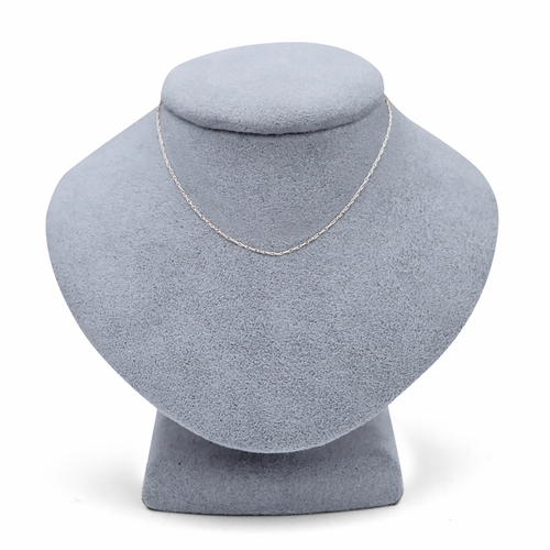 18 Inch Silver Rhodium Plated Rope Necklace Chain