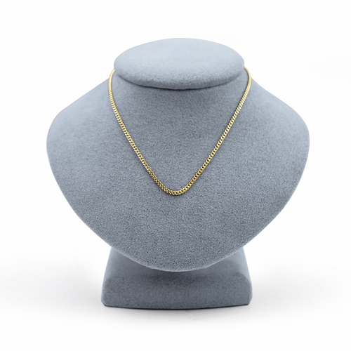 18 Inch Stainless Steel 14KT Gold Plated Curb Necklace Chain