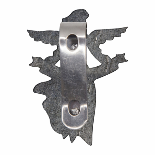 2-1/4 Inch Fine Pewter Angel with "Moms are Angels" Visor Clip