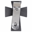 2-1/4 Inch Fine Pewter Footprints in the Sand Prayer Cross Visor Clip