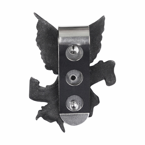 2-1/4 x 1-5/8 Inch Fine Pewter Husband "Please Drive Carefully" Angel Visor Clip