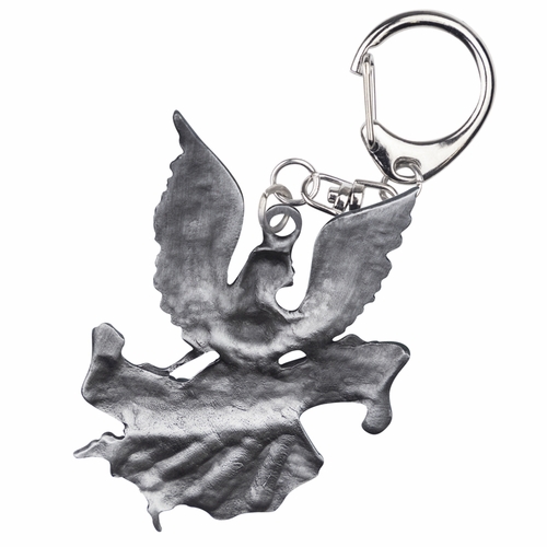2-1/8 x 2 Inch Pewter Guardian Angel Baby Clip-On Stroller Medal