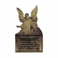 2-3/16 x 1-5/16 Inch Gold Fine Pewter Guardian Angel Prayer Visor Clip