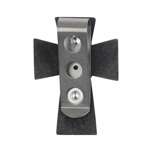 2-3/16 x 1-9/16 Inch Fine Pewter Travel Cross Protect Me Visor Clip