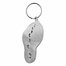 2-3/8 Inch Fine Pewter Footprints in the Sand Key Chain