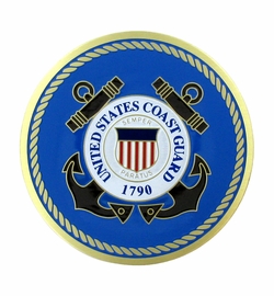 2 Inch Adhesive U.S. Coast Guard Emblem