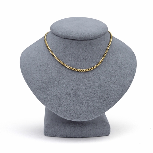 20 Inch Stainless Steel 14KT Gold Plated Curb Necklace Chain