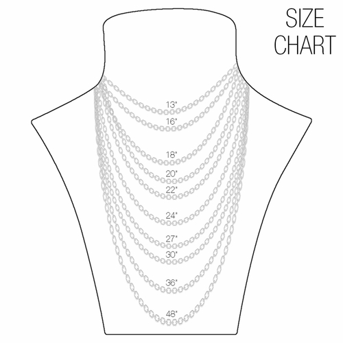 20 Inch Stainless Steel Rhodium Plated Curb Necklace Chain