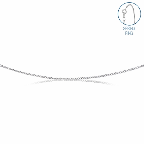 20 Inch Sterling Silver Cable Necklace Chain