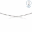24 Inch Silver Plated Beaded Necklace Chain