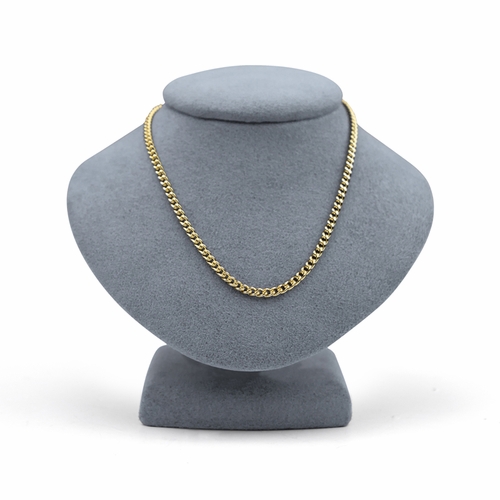 24 Inch Stainless Steel 14KT Gold Plated Curb Necklace Chain