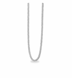 24 Inch Stainless Steel Rhodium Plated Curb Endless Necklace Chain
