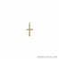3/4 Inch 14KT Gold Brushed Detailing Crucifix Pendant