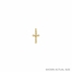 3/4 Inch 14KT Gold Budded Ends with Cut-Out Detailing Crucifix Pendant