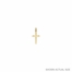 3/4 Inch 14KT Gold Engraved Cross Pendant