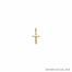 3/4 Inch 14KT Gold Plain Crucifix Pendant